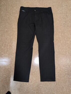 Hugo Boss Select Line Pants Mens W38L30 Black Dress Solid Straight Leg